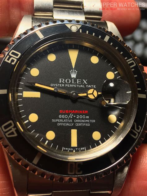 rolex submariner black with red lettering|rolex red submariner 1680 price.